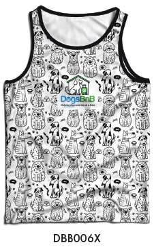 Black and White Multi Small Dogs Top