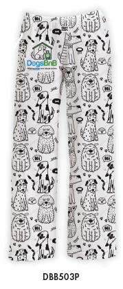 Black and White Multi Small Dogs Pants